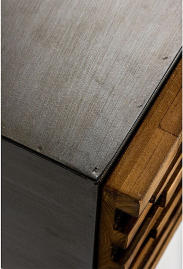 Coast Wooden Chest of Drawers with 3 Drawers Natural 90x37x79cm