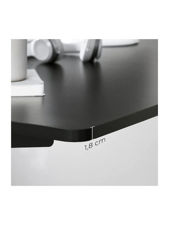 Songmics Office Desk Surface made of Particleboard Black 120x60x1.8cm LDB001B02V1 1pcs