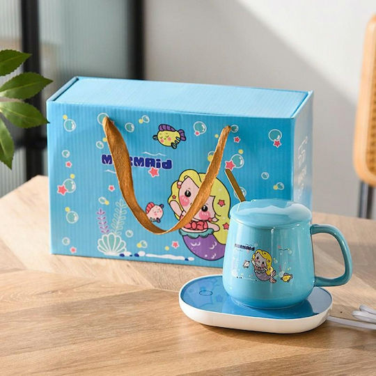 Da27h Ele Mug Warmer Mermaid + Mug