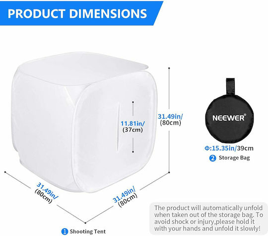 Neewer Fotobox Beleuchtet