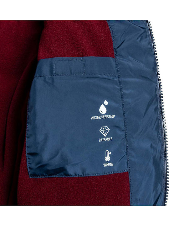 Kids' Casual Jacket with Lining & Hood Navy Blue