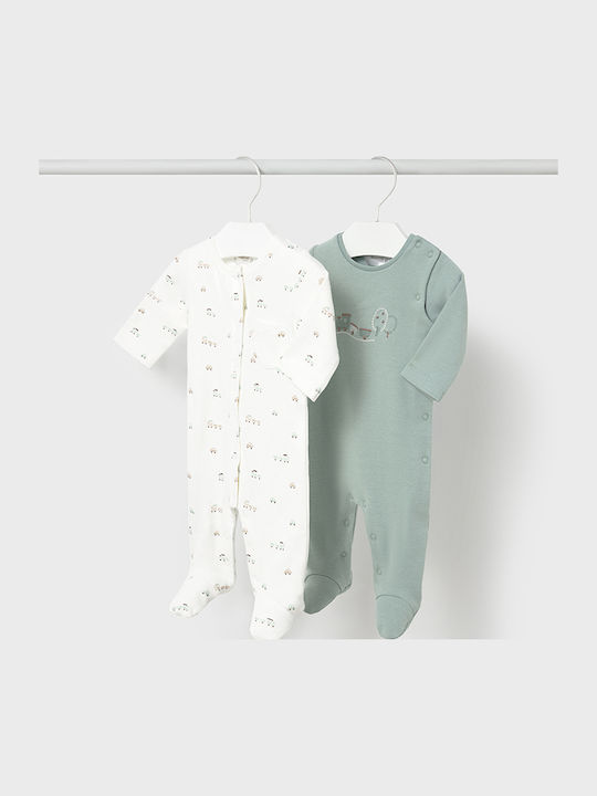Mayoral Baby Bodysuit Set Long-Sleeved Ice 2pcs