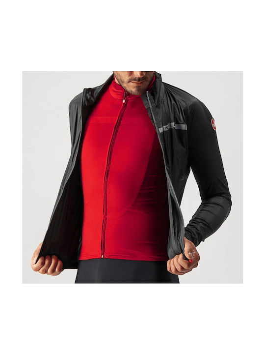 Castelli Waterproof Cycling Windbreaker Jacket Long sleeve Black