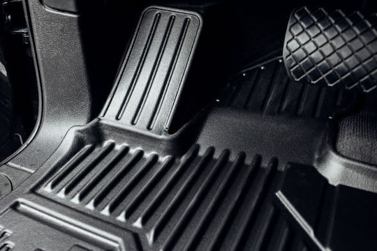 Frogum Set of Front and Rear Mats 4pcs Tray Type for Mercedes-Benz A Class / B Class / GLA 2012-2018 Black