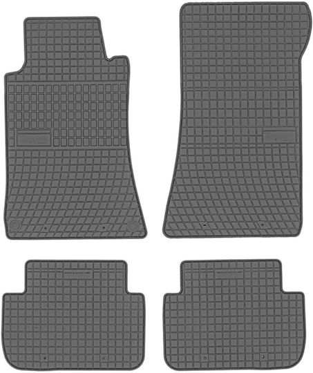 Frogum Satz Vorder- und Hintermatten 4Stück aus Gummi für Mercedes-Benz CLC Klasse 2002-2009 Schwarz
