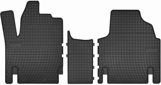Frogum Σετ Μπροστινά και Πίσω Πατάκια 3τμχ για Peugeot Expert Fiat Scudo Citroen Jumpy 1995-2007 Γκρι