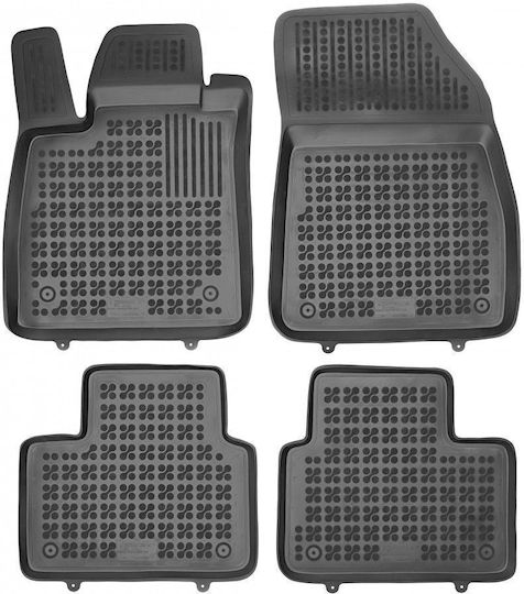 Rezaw Plast Set of Front and Rear Mats 4pcs Tray Type for Audi A1 2018+ Black