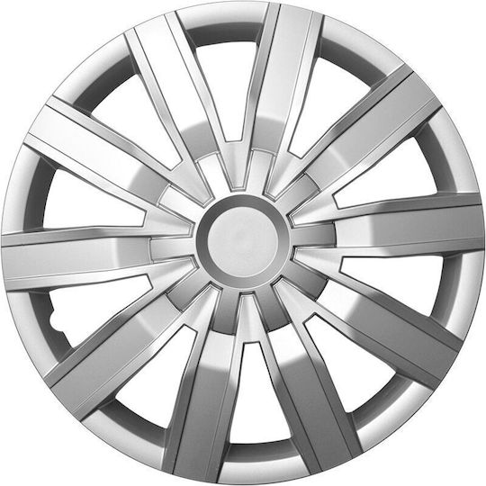 Mammooth Car Hubcap Set 15" 4pcs Silver A112 2044 15
