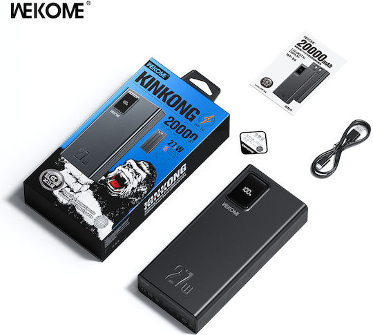 WK WP-94A Power Bank 20000mAh 27W Μαύρο