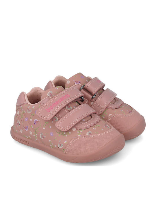 Kiss Kids Sneakers with Scratch Pink