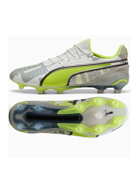 PUMA King Ultimate FG/AG Ποδοσφαιρικά Παπούτσια με Τάπες Μπεζ PUMA King Ultimate FG/AG Ποδοσφαιρικά Παπούτσια με Τάπες Μπεζ