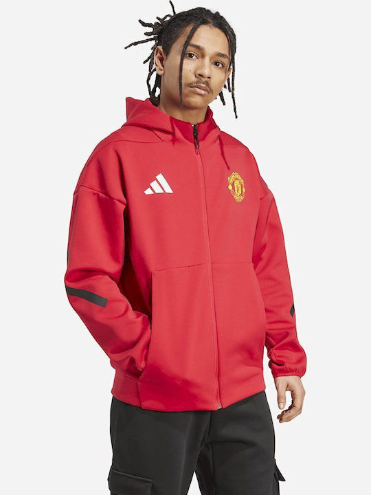 adidas Manchester United Geacă Cu Glugă Roșie JN2901 | Skroutz Romania