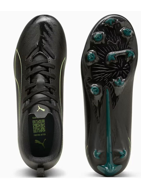 Ultra 6 Play FG/AG Kids Soccer Cleats Molded Black