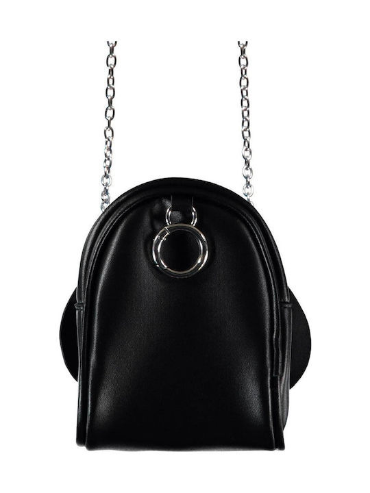 Difuzed Kinder Rucksack Umhängetasche Schwarz 13cmx10.5cmx6.5cmcm