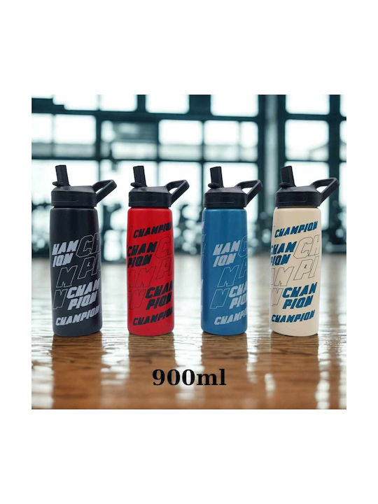 Uncle George Sticla de apa Plastic 900ml Albastru