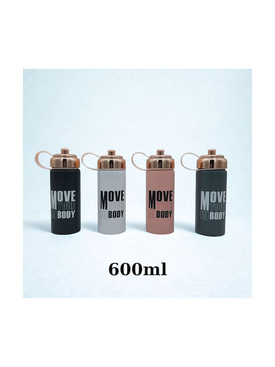 Uncle George Water Bottle Stainless Steel 600ml Pink