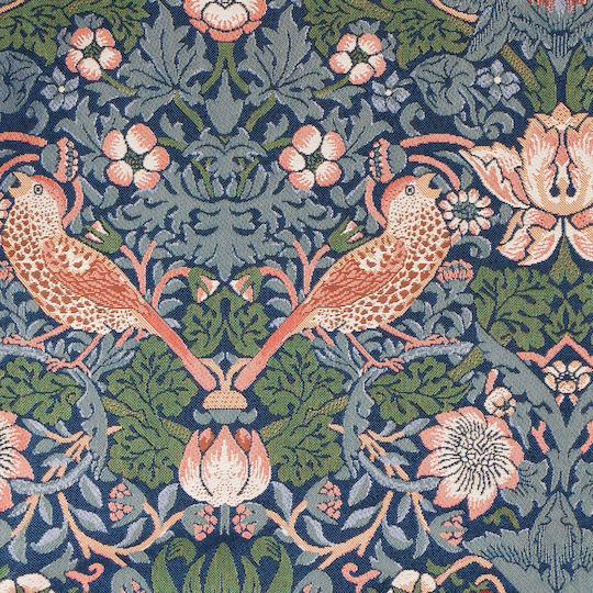 Signare Sesselüberwurf 140x140cm Strawberry Thief Blue