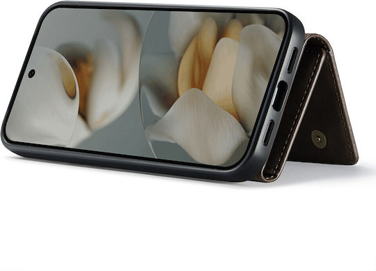 DG.MING Wallet Πλαστικό Καφέ (Google Pixel 10 / 10 Pro)