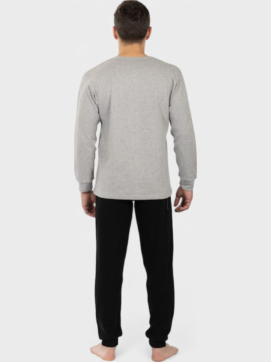 Men's Pyjama Nina Club Just Eat It Gray 100% Cotton Ncm26700-1-gray