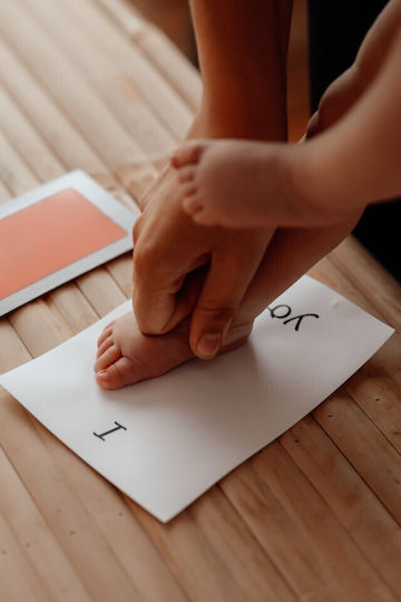 Rahmen für Babyabdruck