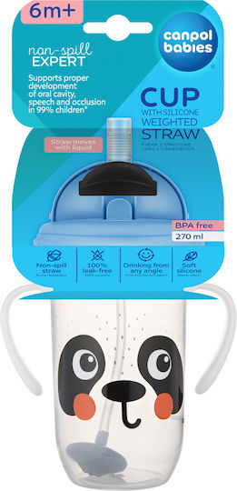 Canpol Babies Căniță pentru copii Ceașcă din Plastic Alb 270ml