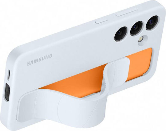 Калъф Samsung Galaxy S24 Силиконов С Грип Стойка Ef-gs921clegww Каишка Светлосив
