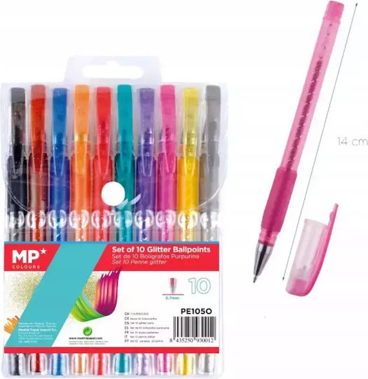 Madrid Papel Pixuri Ballpoint 10 Bucăți