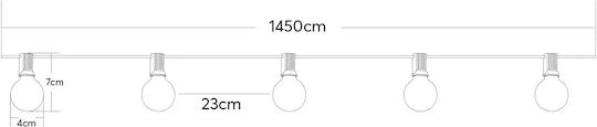GloboStar Hängend Solarleuchte Girlande 30W 2700lm Warmes Weiß 2700K mit Fernbedienung IP65