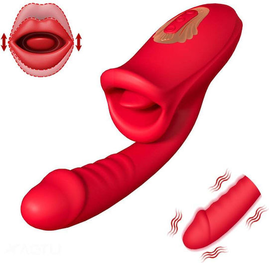 Kinksters Ρεαλιστικός Δονητής 24cm Κόκκινος