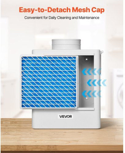 Vevor 3 In 1 Indoor Dryer Vent Kit Abs Material Fits 99 Mm Exhaust Port