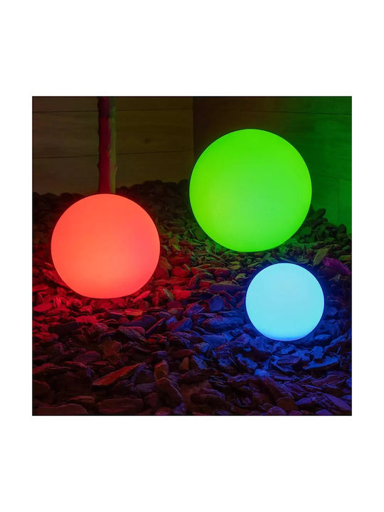 GloboStar Aquaglow Außenstehlampe Weltkugel LED 3W RGBW IP54