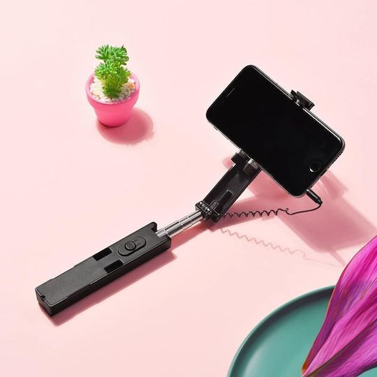 Selfie Stick 3.5mm Cable – Wired Control Photos & Selfies – Black Borofone By3