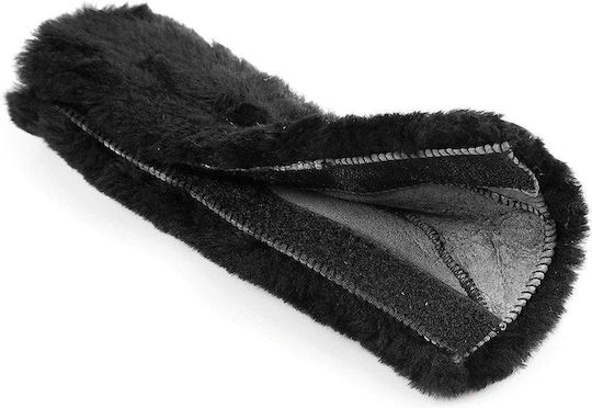 Autogurt Polster Schwarz Wollig Weiches Sheepskin 26x9mm