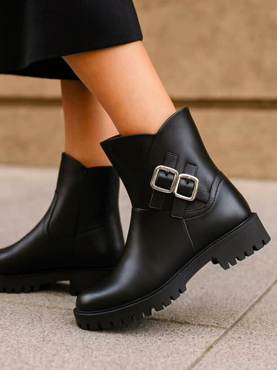 Stiefeletten Damen Schwarz