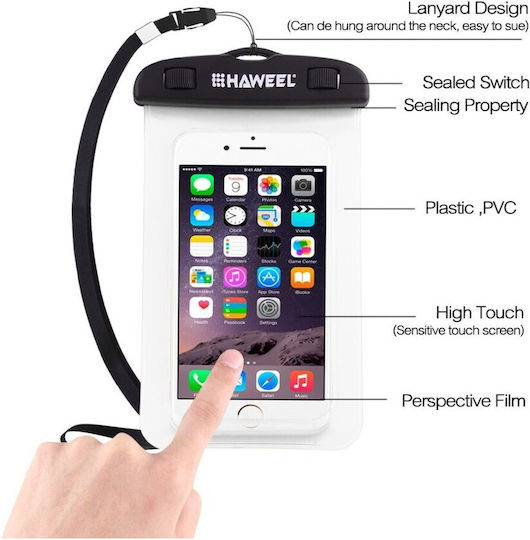 Haweel Hwl-7002 Universal Waterproof Bag Case Έως 6 5" Grey 2100021187632