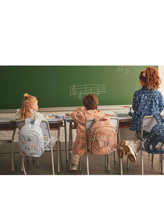 Tutete Σχολική Τσάντα Πλάτης Νηπιαγωγείου Πολύχρωμη με Θήκη για Παγούρι
