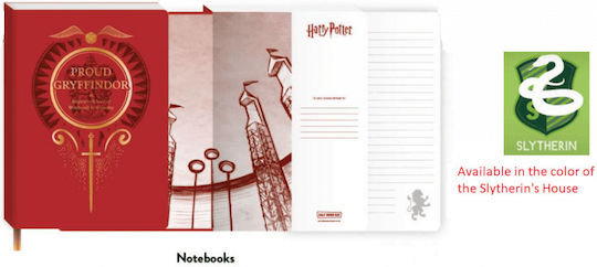 Harry Potter Τετράδιο Ριγέ Α5 60 Φύλλων Harry Potter Πράσινο