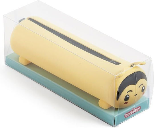 Miquelrius Case Pencil Case Silicone Barrel Yellow