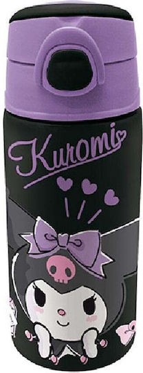 Graffiti Παιδικό Παγούρι Kuromi Ανοξείδωτο με Καλαμάκι 500ml