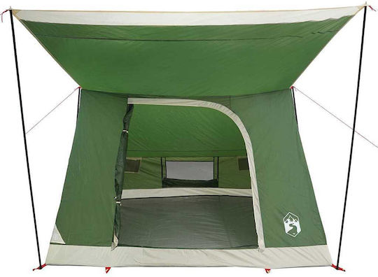 vidaXL Summer Camping Tent Green 282x225x154cm