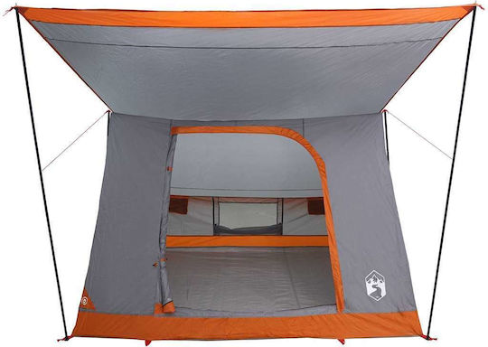 vidaXL Summer Camping Tent Orange 223x163x130cm
