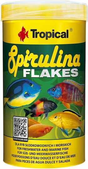 Spirulina Feed Freshwater Marine Fish Tropical Spirulina Flakes 100ml 20g