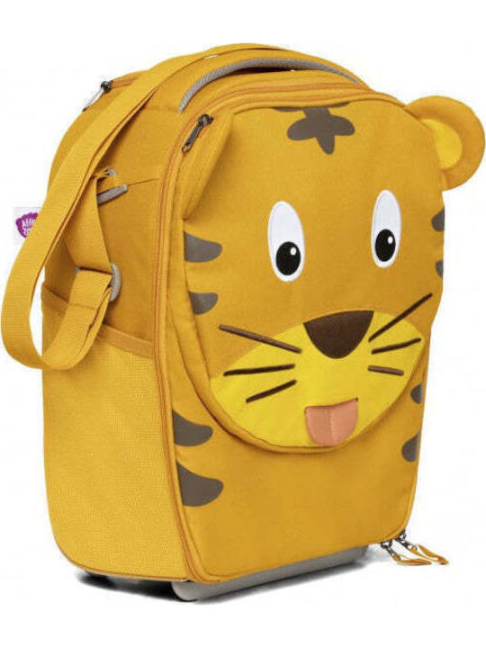 Affenzahn Timmy Tiger Children's Cabin Travel Suitcase Fabric Yellow with 2 Wheels Height 40cm AFZ-TRL001