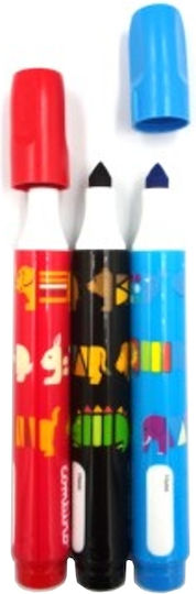 Pelikan Combino Super 411 Washable Drawing Markers Thick Set 9pcs