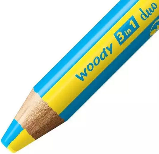 Stabilo Woody 3in1 Crayons 10 Pcs Sharpener 880/10-2