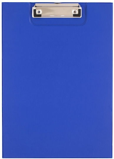 D.rect Clipboard with Clamp Conference for Paper A4 Blue 1pcs