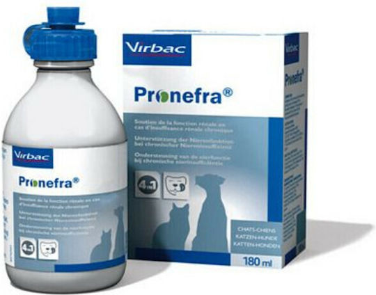 Virbac Pronefra Συμπλήρωμα Διατροφής Σκύλου και Γάτας 180ml για Ουροποιητικό/ Νεφρά