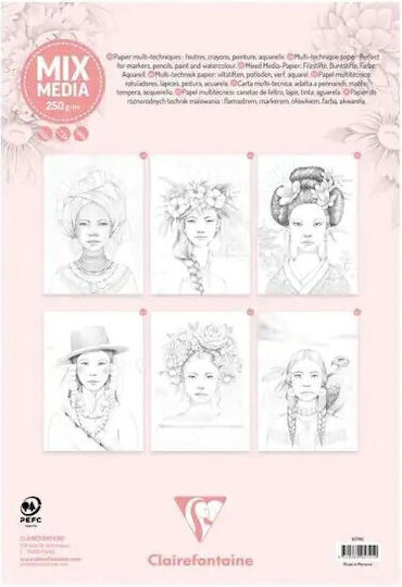 Μπλοκ Ζωγραφικής Odelia Α4 20φ 250 Gr Women Clairefontaine