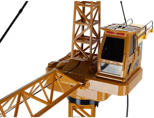 Remote Control Toy Crane Τηλεκατευθυνόμενο Δομικό Όχημα Κίτρινο