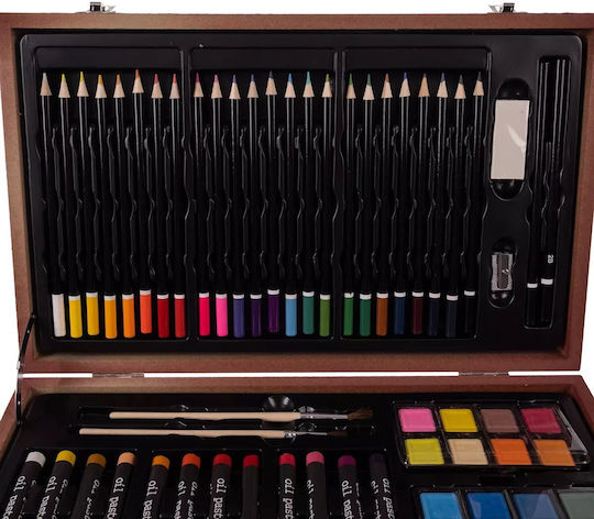 Set de Colorat Lemn 38x23.5cm 129buc